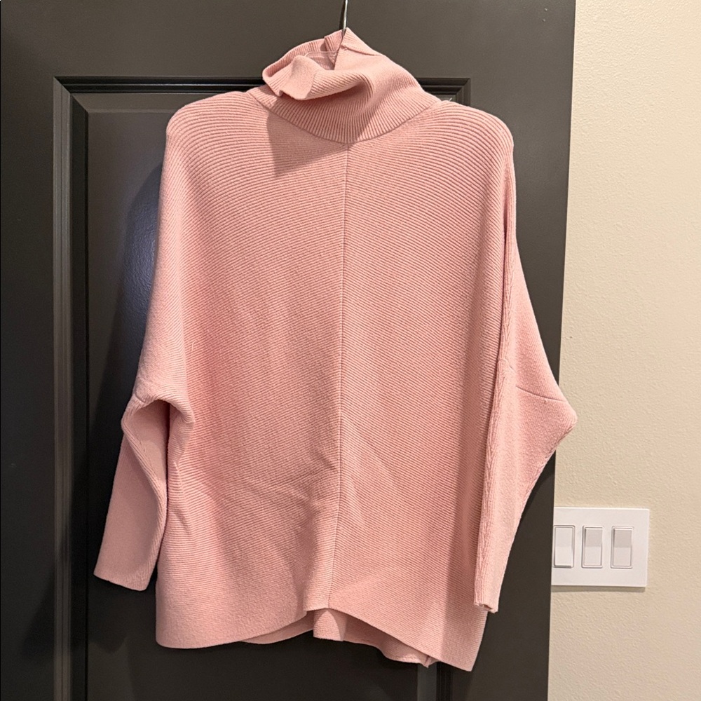 Amazon Women's Pink Turtleneck Sweater